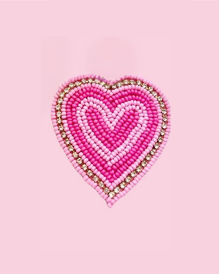 Light Pink Hot Pink Heart Pin