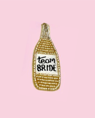 Team Bride Champagne Pin