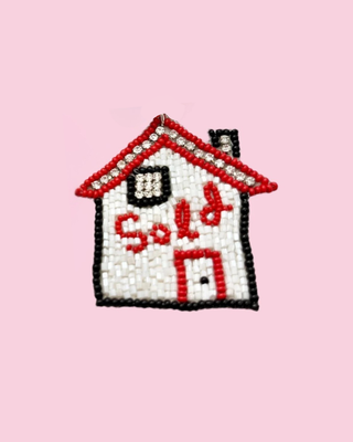 Red & Black Sold Pin