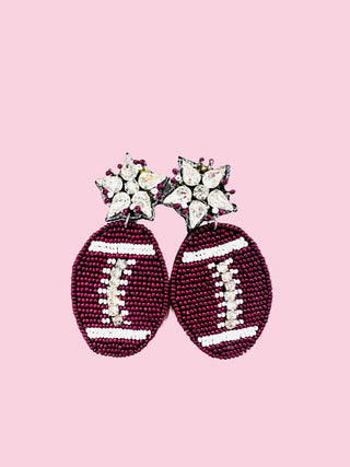 A17B Maroon Football (Mix & Match Any 10 or More Pair)