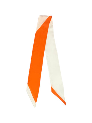 Twilly Scarf (BRIGHT ORANGE/WHITE)