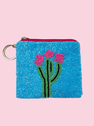 Cactus Beaded Coin Purse C23 (Mix & Match Styles-Accessories Collection ONLY/$100 Minimum)