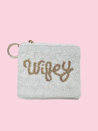 Wifey Beaded Coin Purse CP12 (Mix & Match Styles-Accessories Collection ONLY/$100 Minimum)