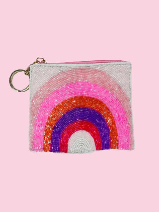 Rainbow Beaded Coin Purse CP14 (Mix & Match Styles-Accessories Collection ONLY/$100 Minimum)
