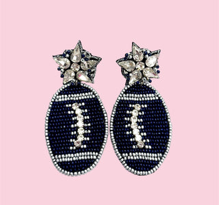 A4B NAVY AND SILVER Football (Mix & Match Any 10 or More Pair)