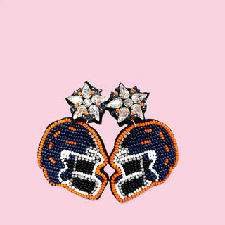 A9A Dark Blue & Orange Helmet (Mix & Match Any 10 or More Pair)