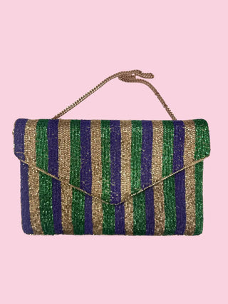 Mardi Gras Beaded Envelope Clutch EC18 (Mix & Match Styles-Accessories Collection ONLY/$100 Minimum)