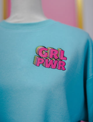 Sweatshirt - GRL PWR - Turquoise - (PACK OF 6)