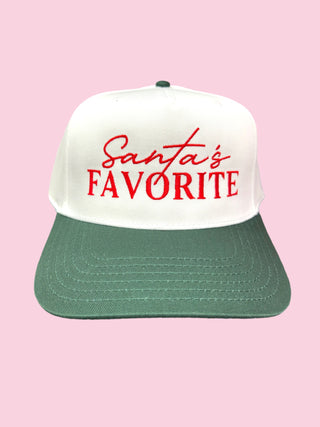 SANTA'S FAVORITE GREEN TRUCKER CANVAS (Mix & Match Any 6 or More)