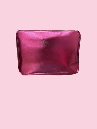 Large Metallic Pink Blank Patch Bag ($100 MINIMUM)