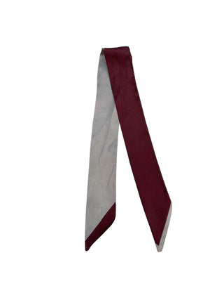 Twilly Scarf (MAROON/GRAY)