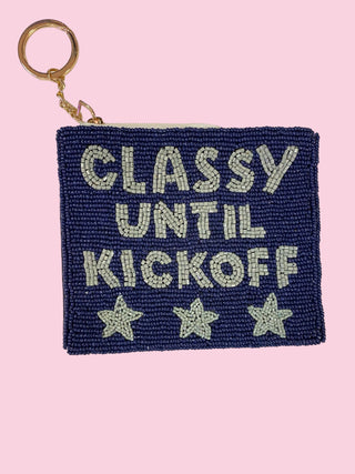 NAVY/SILVER CLASSY UNTIL KICKOFF COIN PURSE (Mix & Match Styles-Accessories Collection ONLY/$100 Minimum)