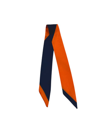 Twilly Scarf (NAVY/ORANGE)