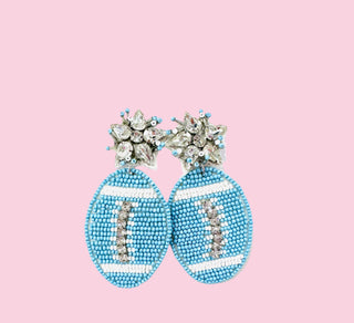 A5B Light Blue Football (Mix & Match Any 10 or More Pair)