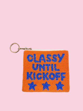 ORANGE/BLUE CLASSY UNTIL KICKOFF COIN PURSE (Mix & Match Styles-Accessories Collection ONLY/$100 Minimum)