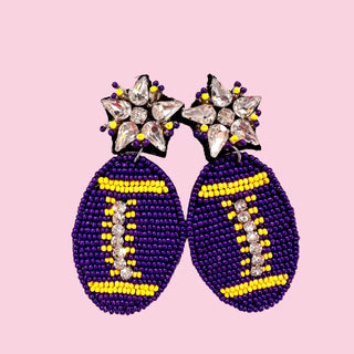 A7B Purple & Yellow Football (Mix & Match Any 10 or More Pair)