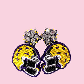 A7A Purple & Yellow Helmet (Mix & Match Any 10 or More Pair)
