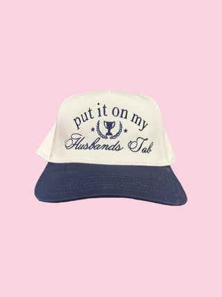 PUT IT ON MY HUSBANDS TAB TRUCKER CANVAS- NAVY W/ NAVY THREAD (Mix & Match Any 6 or More to meet moq)