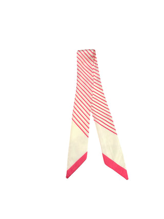 Twilly Scarf (PINK/WHITE STRIPE)