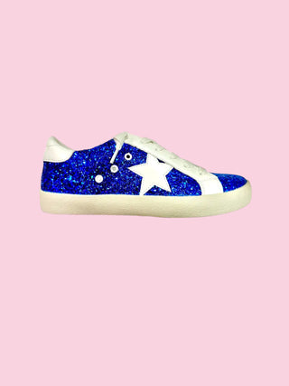 Blue RIBBON GLITTER Sneaker-PRE PACK CASE OF 12