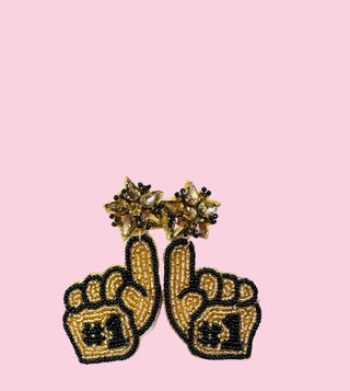 A14C Black & Gold Spirit (Mix & Match Any 10 or More Pair)