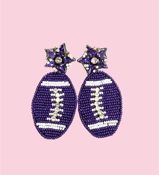 A6B Purple Football (Mix & Match Any 10 or More Pair)
