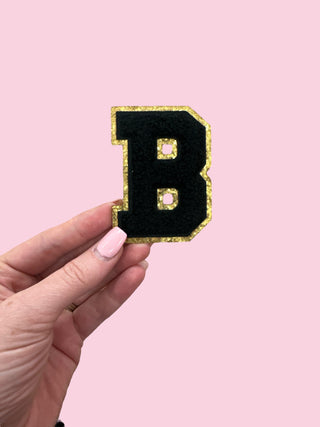 3" Alphabet Black (STICKY BACK) "A-Z 26 Letters per Pack" $30 ($100 minimum on patches)