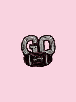 MAROON GO GAME DAY PIN