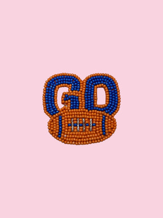 ORANGE/BLUE GO GAME DAY PIN