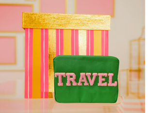 TRAVEL PATCH BAG (MIX & MATCH STYLES-ACCESSORIES COLLECTION ONLY/$100 MINIMUM)
