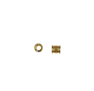 Barrel Bead (LIGHT GOLD) (MATCHES LETTERS)