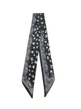 Twilly Scarf (BLACK BANDANA TWILLY)