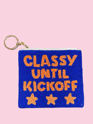 BLUE/ORANGE CLASSY UNTIL KICKOFF COIN PURSE (Mix & Match Styles-Accessories Collection ONLY/$100 Minimum)