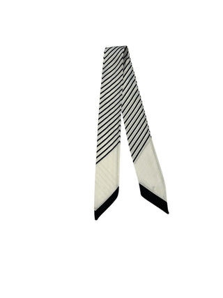 Twilly Scarf (BLACK/WHITE STRIPE)