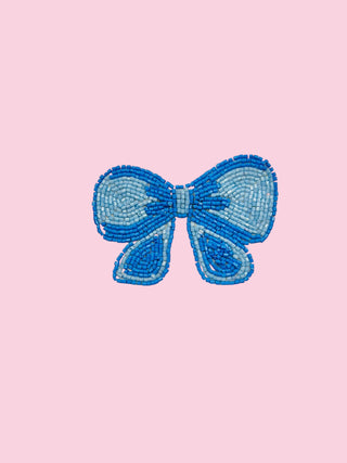 Blue Bow Pin
