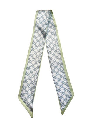 Twilly Scarf (LIGHT GREEN CHAIN TWILLY)