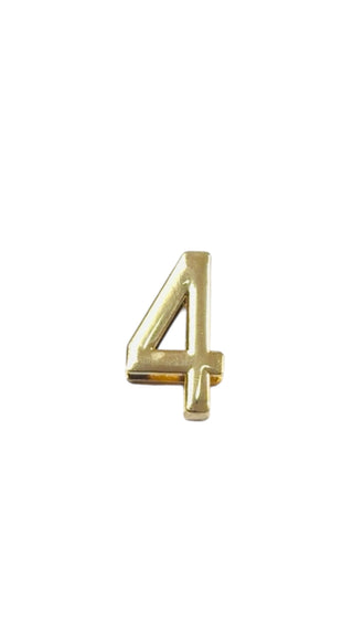 GOLD CHARM NUMBER (4)
