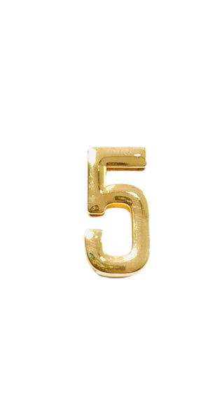 GOLD CHARM NUMBER (5)