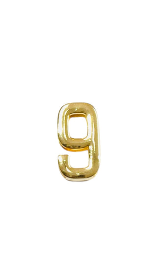 GOLD CHARM NUMBER (9)