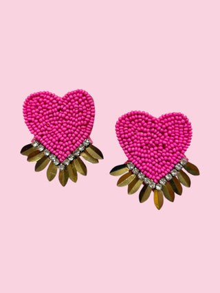 Pink Heart Spike (Mix & Match Any 10 or More Pairs)