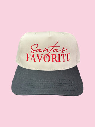 SANTA'S FAVORITE BLACK TRUCKER CANVAS (Mix & Match Any 6 or More)