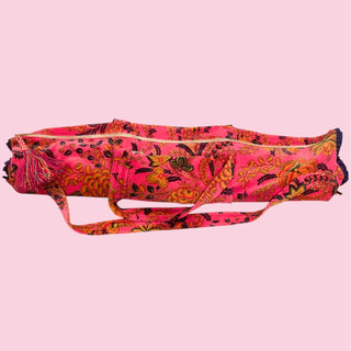 Pink Floral Mahjong Bag Set of 3