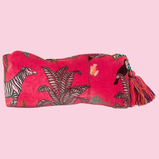 Pink Jungle Tiger Mahjong Bag Set of 3
