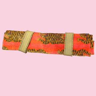 Pink/orange Tiger #2 Mahjong Bag Set of 3