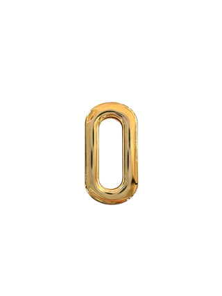 GOLD CHARM LETTER (O)