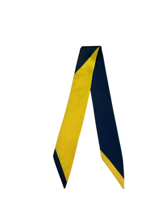 Twilly Scarf (NAVY/YELLOW)