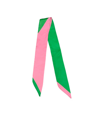 Twilly Scarf (PINK/GREEN)