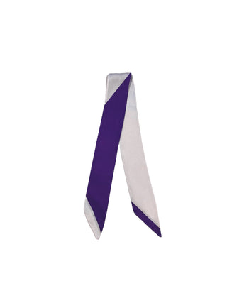 Twilly Scarf (PURPLE/WHITE)