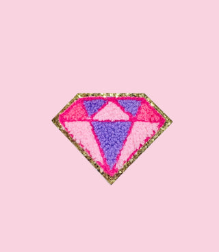 Pink/Purple Diamond- Sticker ($100 MINIMUM ON PATCHES)