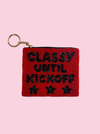 RED/BLACK CLASSY UNTIL KICKOFF COIN PURSE (Mix & Match Styles-Accessories Collection ONLY/$100 Minimum)